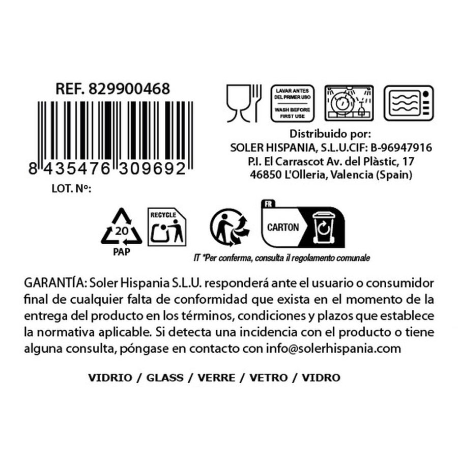 Glaskrus Inde Elisabeth Gennemsigtig (18 enheder) #4