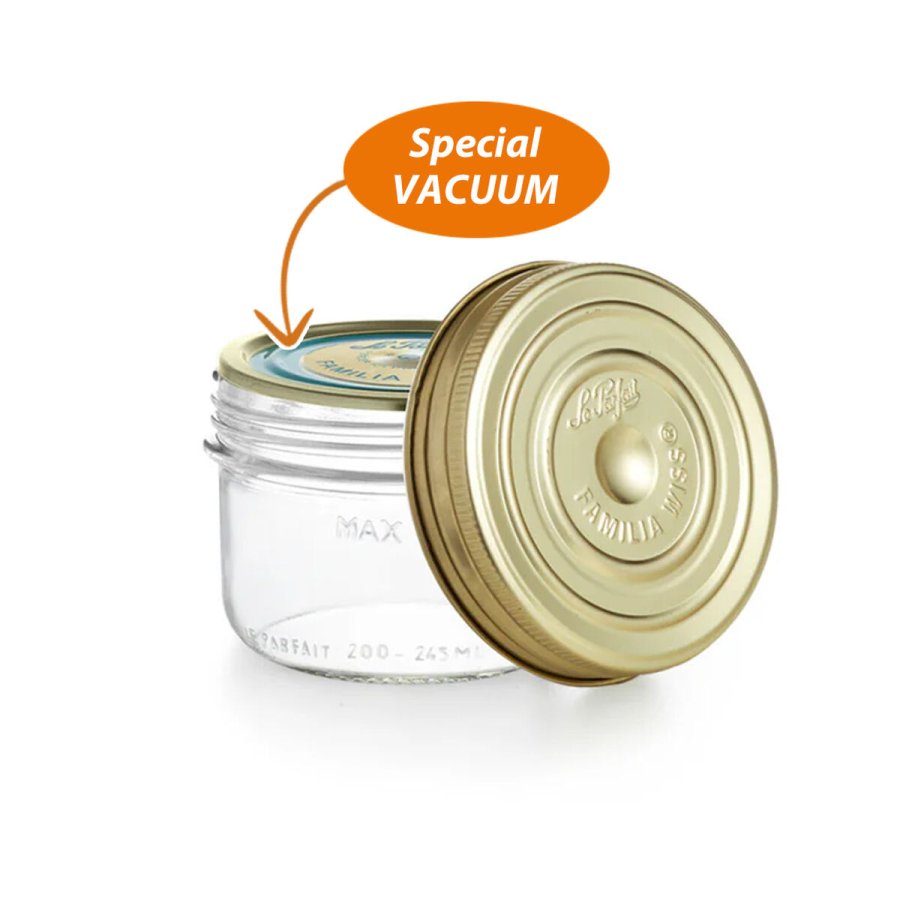 Beholder Le Parfait Wiss Gennemsigtig Gylden 200 ml Hermetisk (6 enheder) #2