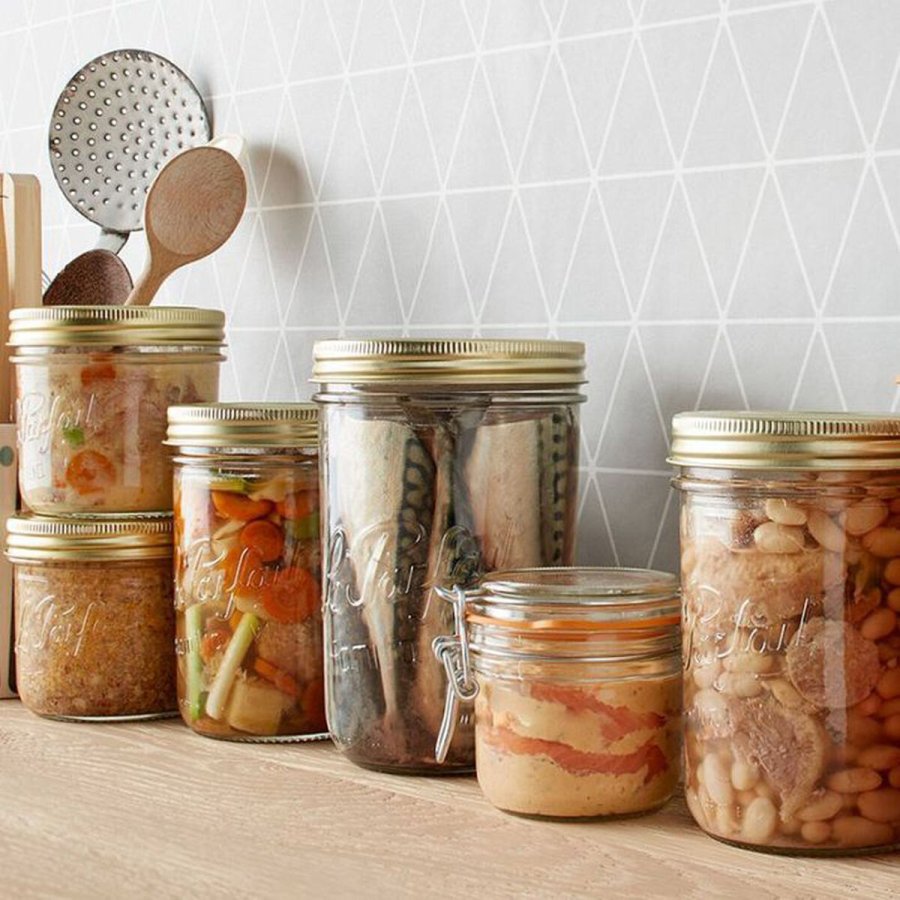 Beholder Le Parfait Wiss Gennemsigtig Gylden 200 ml Hermetisk (6 enheder) #4