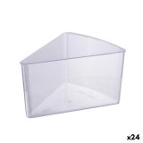 S�t af genanvendelige sk�le Algon Gennemsigtig Plastik 9 x 5,5 cm 10 Dele (24 enheder) #1