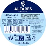 Flad Plade Alfares BRESCIA 25,5 cm (24 enheder) #5