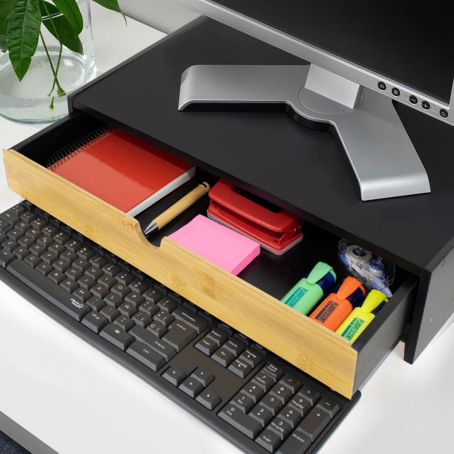 Skrm bord sttte Confortime 47 x 26 x 10 cm Brun Sort (6 enheder) #6