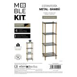 Hylder MobleKit Metal Bambus 35 x 30 x 100 cm (4 enheder) #6