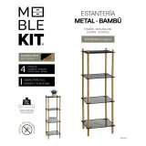 Hylder MobleKit Metal Bambus 35 x 30 x 100 cm (4 enheder) #5
