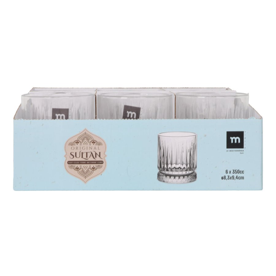 Glas La Mediterr�nea Sultan Gennemsigtig Glas 350 ml (48 enheder) #4