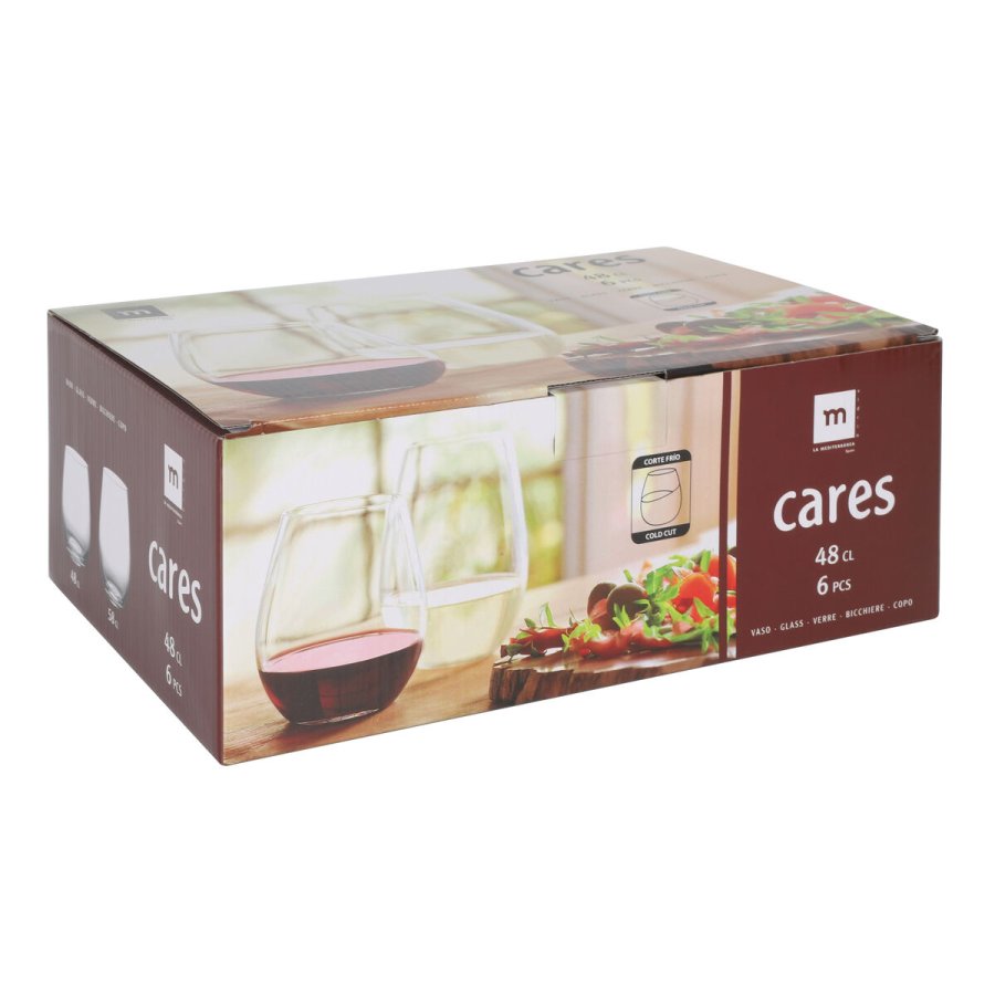 Glas La Mediterr�nea Cares Gennemsigtig Glas 480 ml (36 Enheder) #4