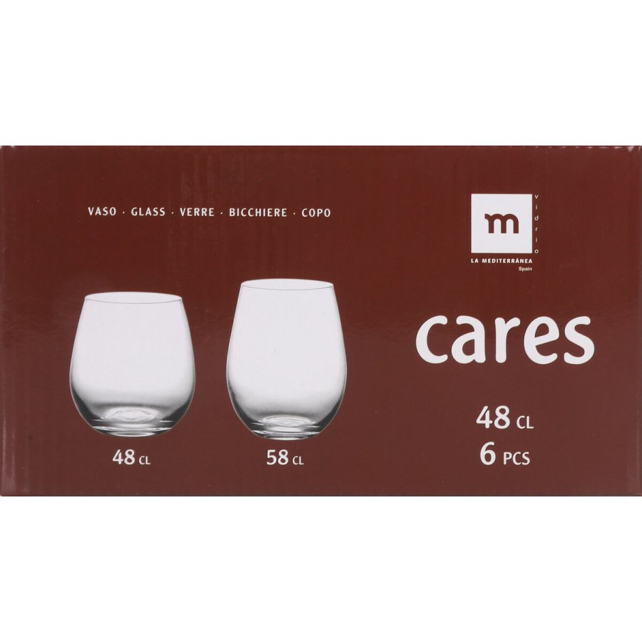 Glas La Mediterr�nea Cares Gennemsigtig Glas 480 ml (36 Enheder) #5