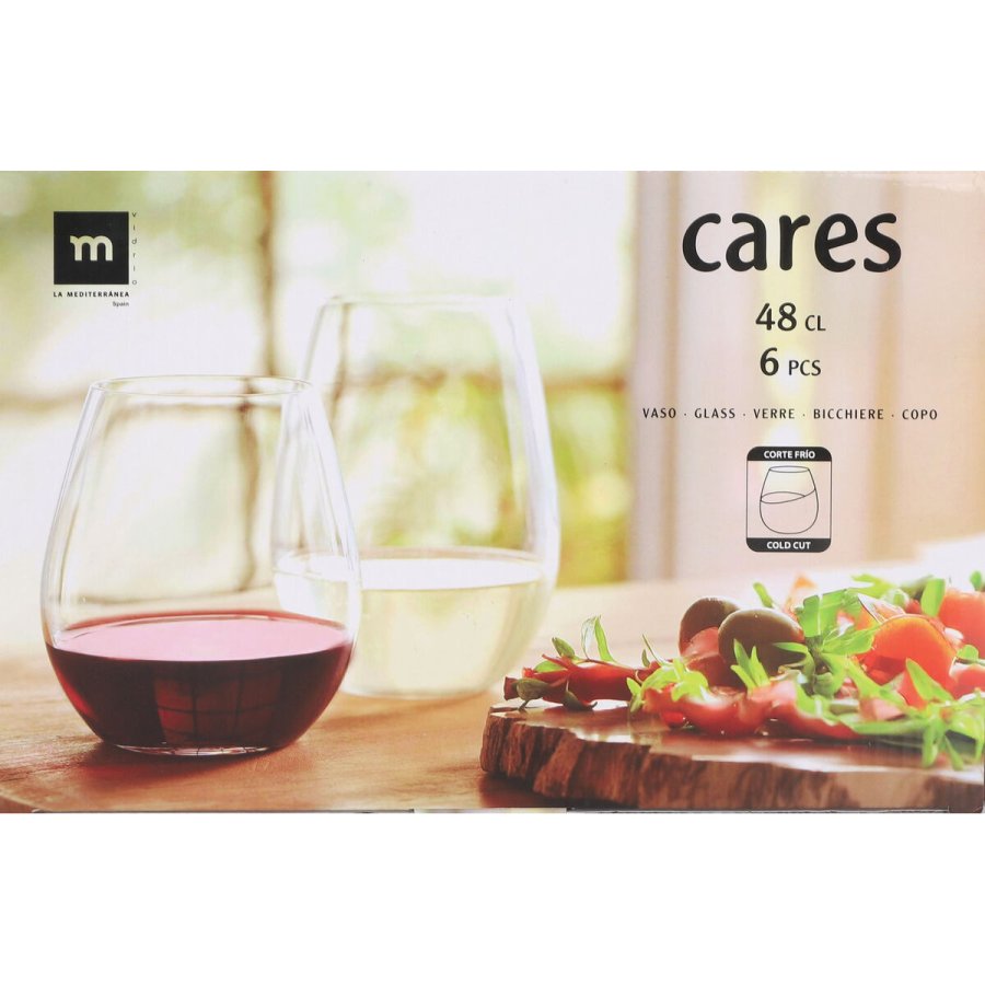 Glas La Mediterr�nea Cares Gennemsigtig Glas 480 ml (36 Enheder) #6