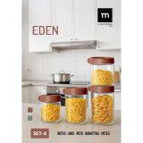 St med Dser La Mediterrnea Eden Glas polypropylen 4 Dele (8 enheder) #4