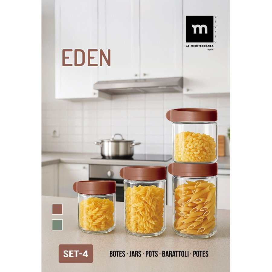 St med Dser La Mediterrnea Eden Glas polypropylen 4 Dele (8 enheder) #4