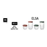 St med Dser La Mediterrnea Elsa Glas polypropylen 4 Dele (6 enheder) #6
