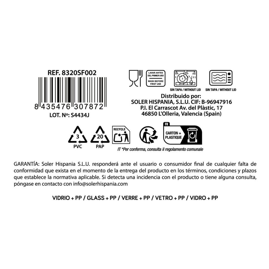 Madkassest Inde Soul 0,8 L 3 Dele (8 enheder) #7