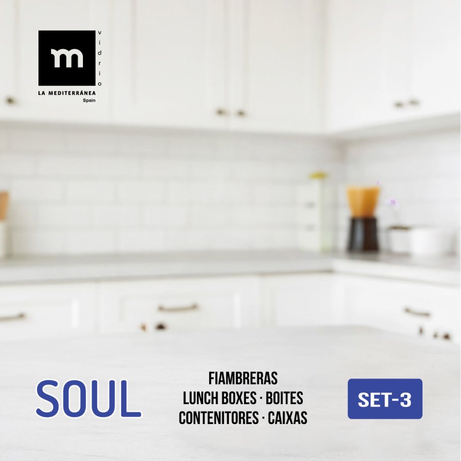 Madkassest La Mediterrnea Soul Bl Gennemsigtig 3 Dele (8 enheder) #6