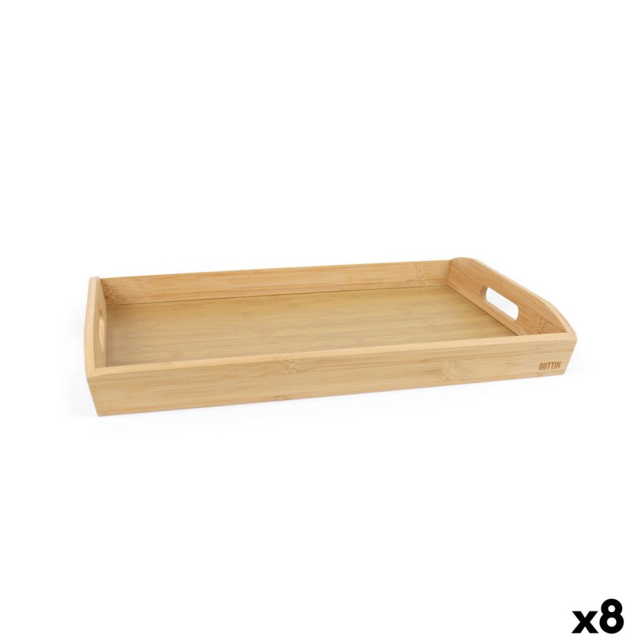 Bakke Quttin Brun Bambus 43,7 x 29 x 5,5 cm (8 enheder) #1