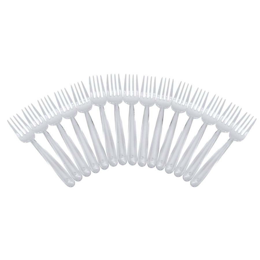 Genanvendeligt gaffelst Algon Gennemsigtig 18 cm 15 Dele (24 enheder) #2