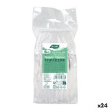 Genanvendeligt gaffelst Algon Gennemsigtig 18 cm 15 Dele (24 enheder) #1