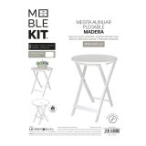 Sofabord MobleKit Hvid 40 x 40 x 49,5 cm (4 enheder) #5