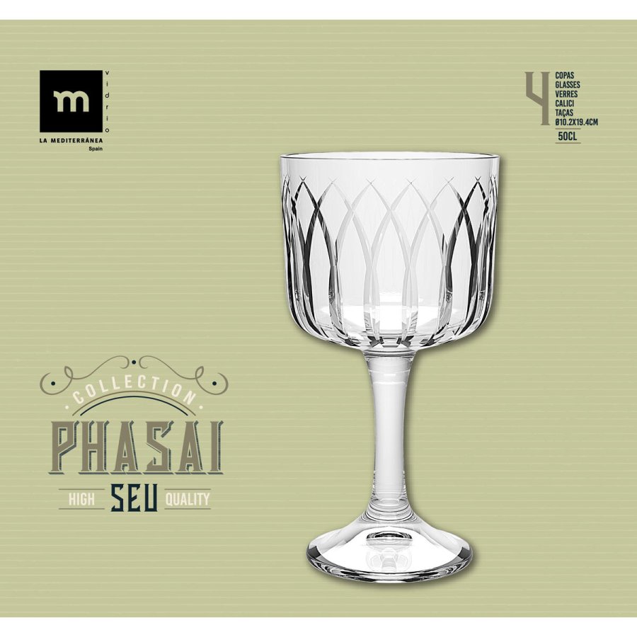 Vinglas La Mediterr�nea Phasai seu Gennemsigtig Glas 500 ml (24 enheder) #6