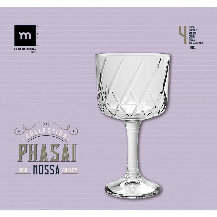 Vinglas La Mediterr�nea Phasai nossa Gennemsigtig Glas 500 ml (24 enheder) #6
