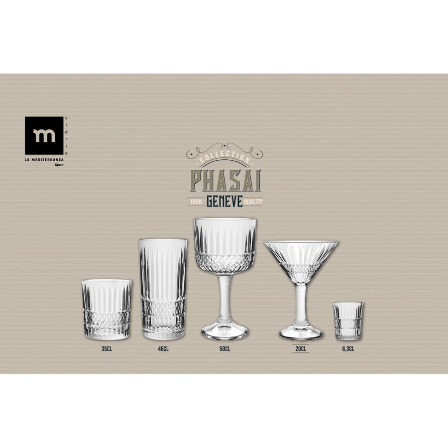 Cocktailglas La Mediterr�nea Phasai geneve Gennemsigtig Glas 200 ml (24 enheder) #4