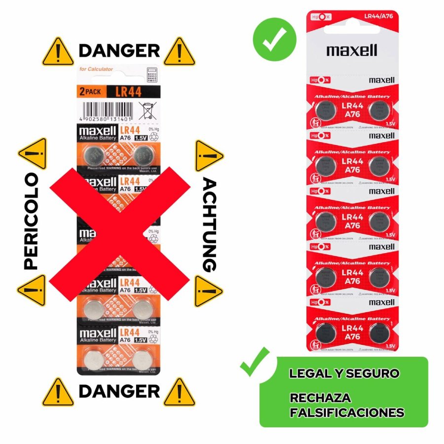 Batterier Maxell 19040800 1,5 V Knap-cellbatteri (10 enheder) #7