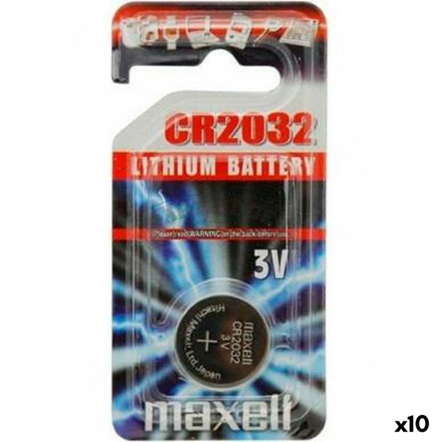 Knapbatteri Maxell 10238500 3V CR2032 Lithium (10 enheder) #1
