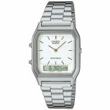 Unisex ur Casio AQ-230A-7DMQYES Hvid Slvfarvet ( 38,5 mm) ( 29 mm) #1