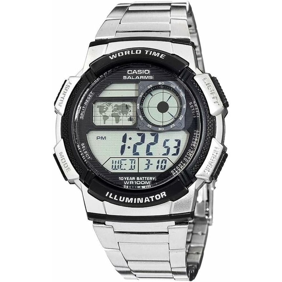 Herreur Casio AE-1000WD-1AVEF Digital Akryl Sort Gr Slvfarvet ( 45 mm) #1
