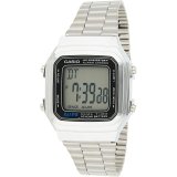 Unisex ur Casio VINTAGE Sort Slvfarvet ( 32 mm) ( 34 mm) #1