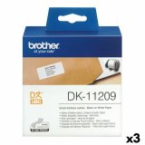 Printer labels Brother DK-11209 Sort/Hvid 62 x 29 mm (3 enheder) #1
