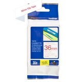 Lamineret tape til mrkningsmaskiner Brother TZe-262 Rojo/Blanco #1