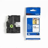 Original Matrix Tape Brother TZe-N241 Hvid Sort/Hvid 18mm #1