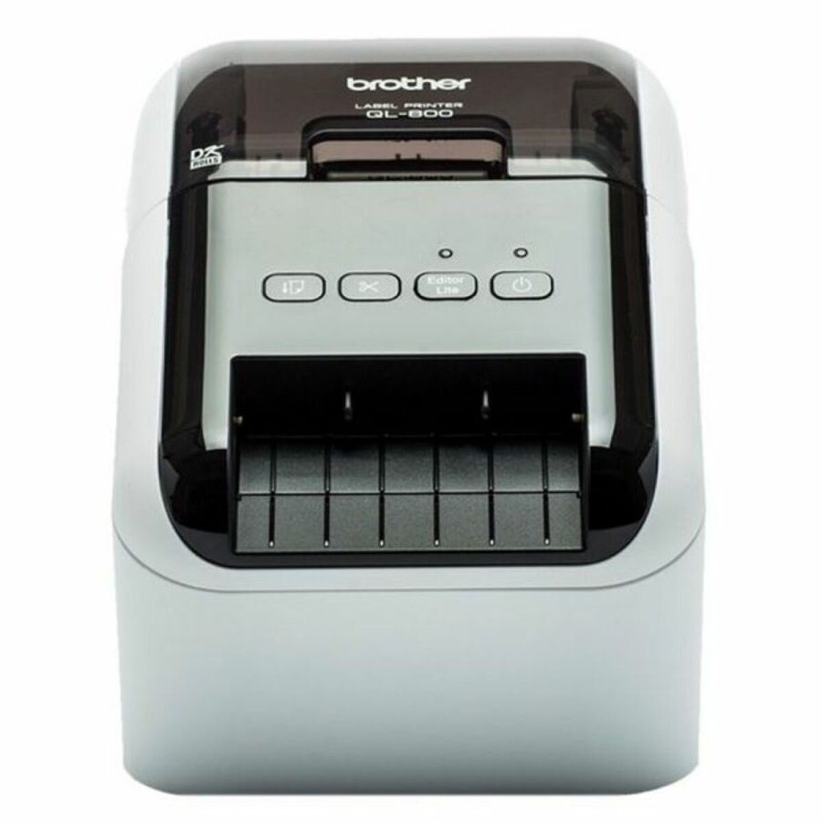 Termisk printer Brother QL800ZX1 USB Gr Hvid/Sort Sort/Gr #2