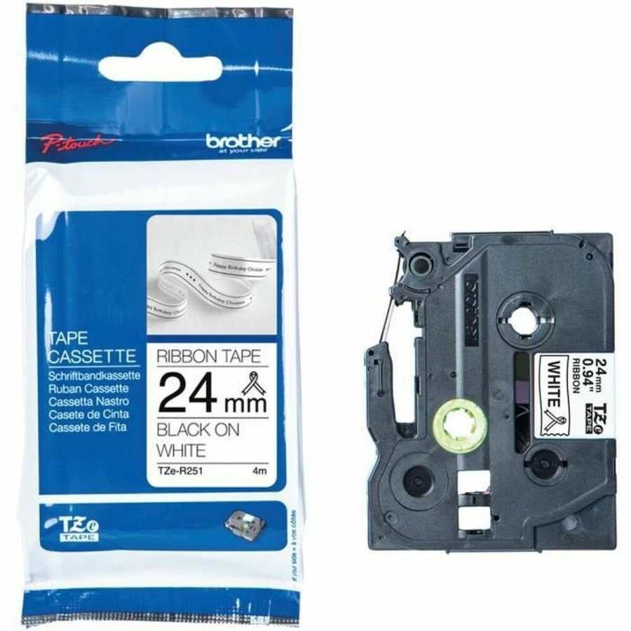 Original Matrix Tape Brother TZE-R251 Hvid Sort Sort/Hvid (1 enheder) #1