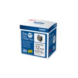 Printer labels Brother Sort/Hvid #1