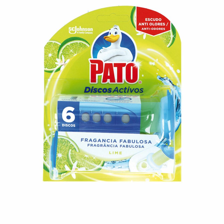 Toilet air freshener Pato Discos Activos Lime 6 enheder Desinficerende #1