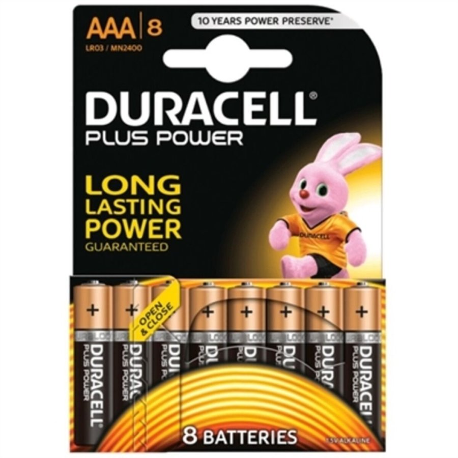 Alkalinebatterier DURACELL LR03 LR03 AAA 1.5V 1,5 V AAA (8 pcs) #1