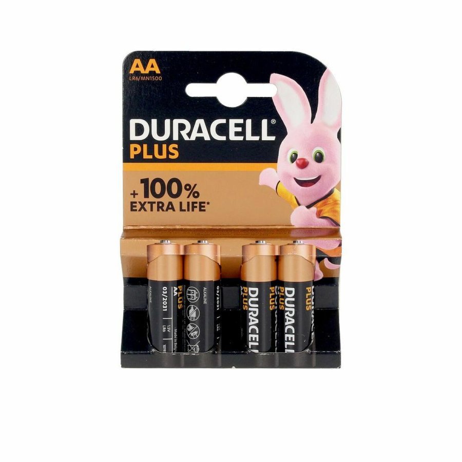 Batterier DURACELL Plus LR06 (4 uds) #1