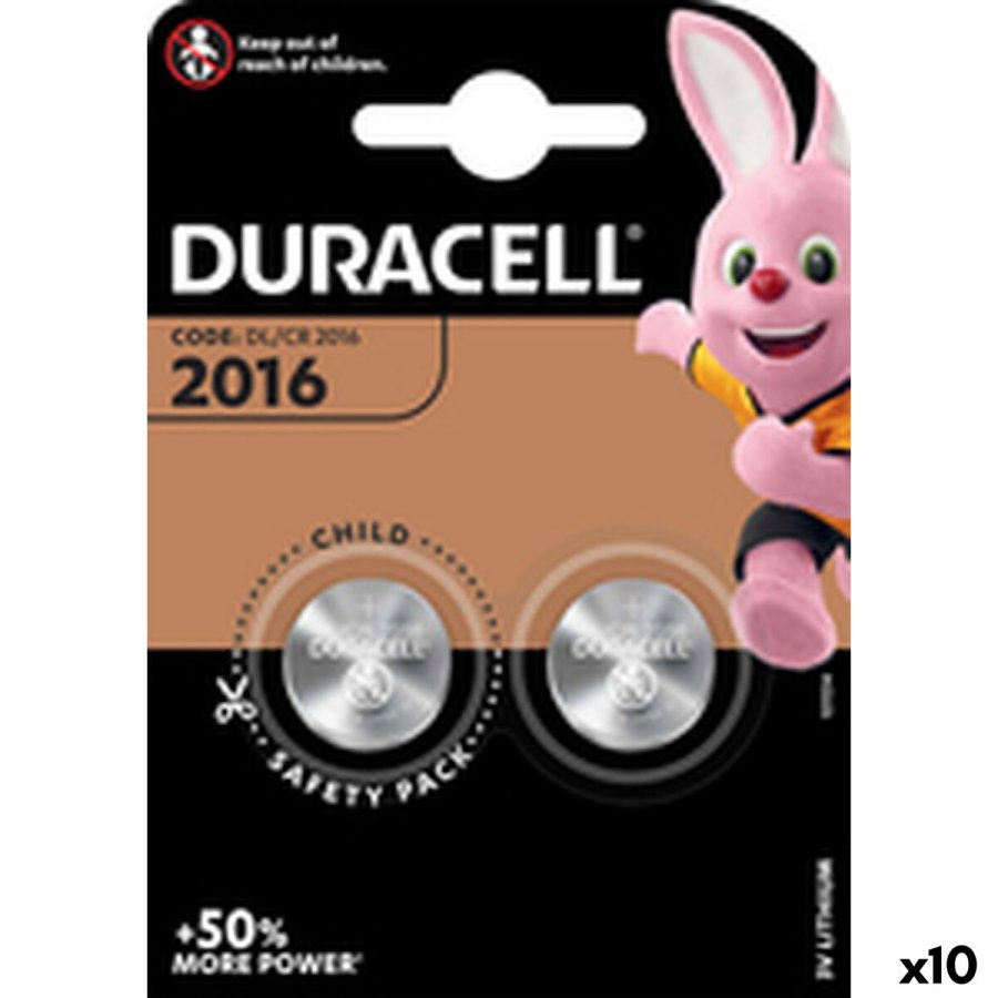 Knapbatteri DURACELL DL2016 K2 3 V (10 enheder) #3