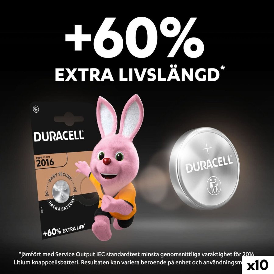 Knapbatteri DURACELL DL2016 K2 3 V (10 enheder) #6