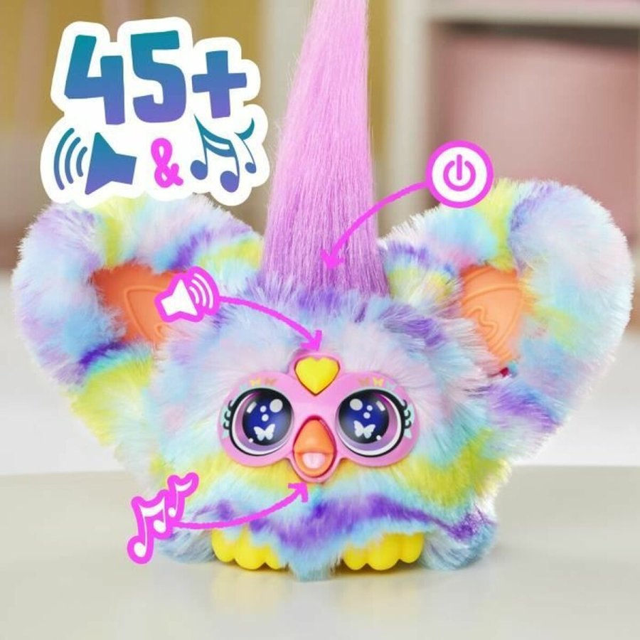 Bamse Hasbro Furby Furblets Swee-Dee Gul plys Dyr #3