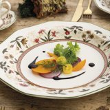 Flad Plade Queens By Churchill Assam Floral Keramik Jedilni servis  27 cm (6 enheder) #3
