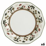 Flad Plade Queens By Churchill Assam Floral Keramik Jedilni servis  27 cm (6 enheder) #1