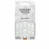 Falske negle Elegant Touch Polished Colour Afrundet Quite White 24 Dele (48 uds) #1