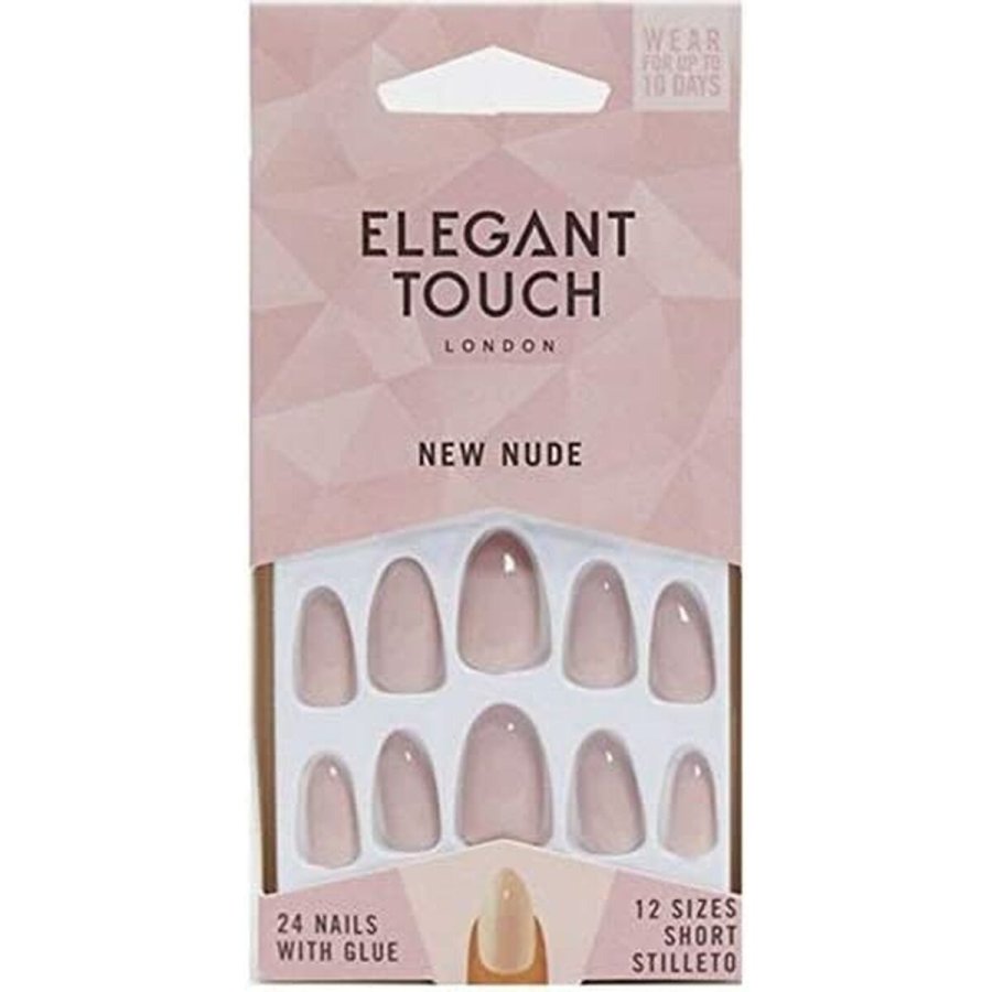 Falske negle Elegant Touch Core Colour Blush suede (24 pcs) #1