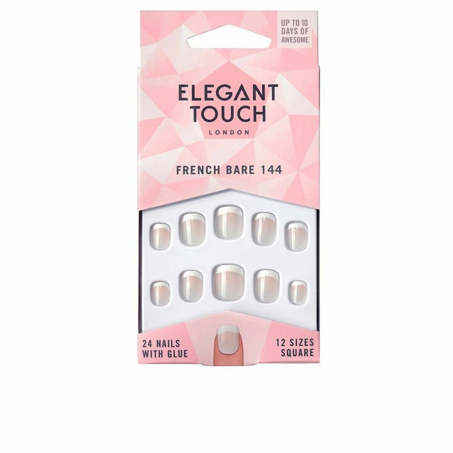 Falske negle Elegant Touch French Xs 24 Dele (24 uds) #1