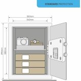 Pengeskab med elektronisk ls Yale YSV/390/DB2 40 L 39 x 35 x 36 cm Sort #5