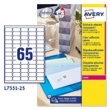 Selvklbende etiketter Avery Gennemsigtig 210 x 297 mm 38,1 x 21,2 mm #2