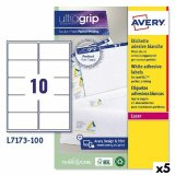 Printer labels Avery L7173 Hvid 100 Ark 99,1 x 57 mm (5 enheder) #1