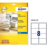 Selvklbende etiketter Avery 99,1 x 67,7 mm Gennemsigtig #3